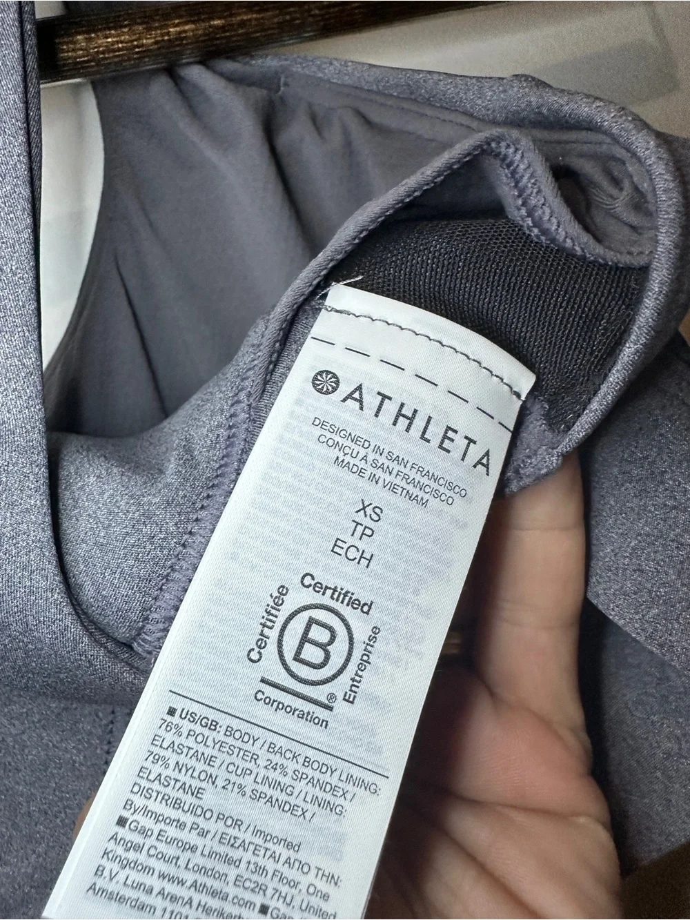 Athleta Gray Interval Sports Bra